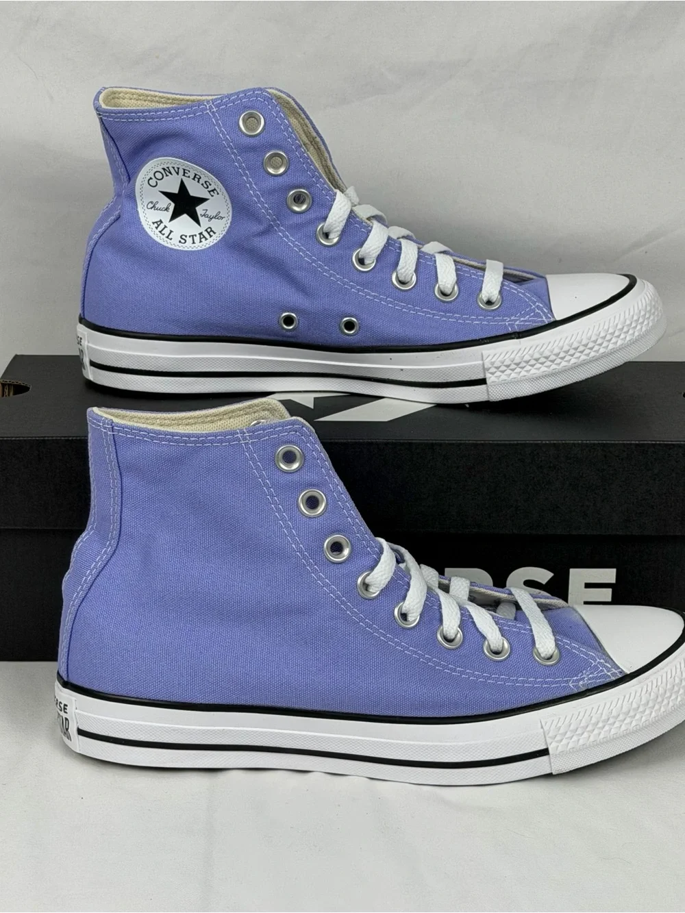 Converse Chuck Taylor All-Star Purple Canvas High-Top Sneakers Unisex M6.5 W8.5 - Picture 2 of 6